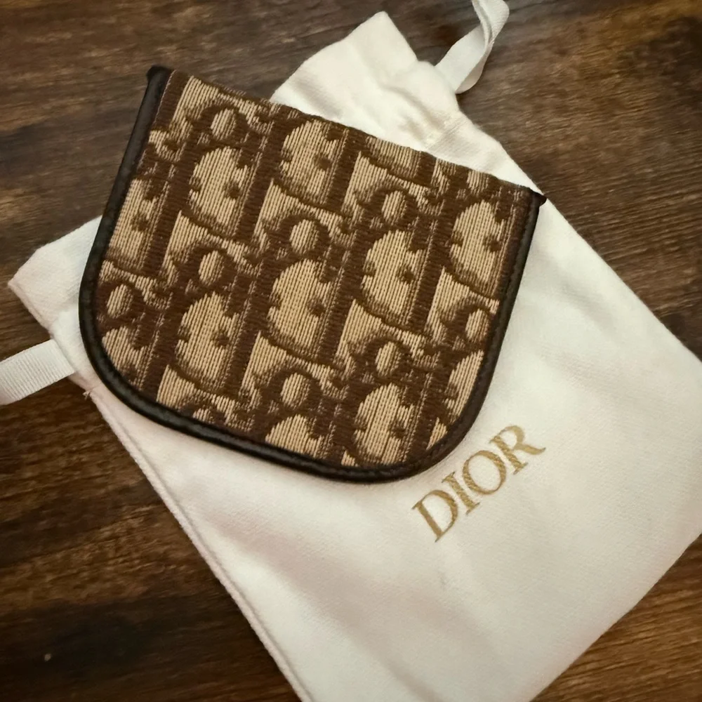 Dior Tan and Brown Monogram Clutch - Picture 2 of 3